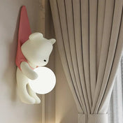 Applique murale LED en résine jaune et rose originale — vue 3