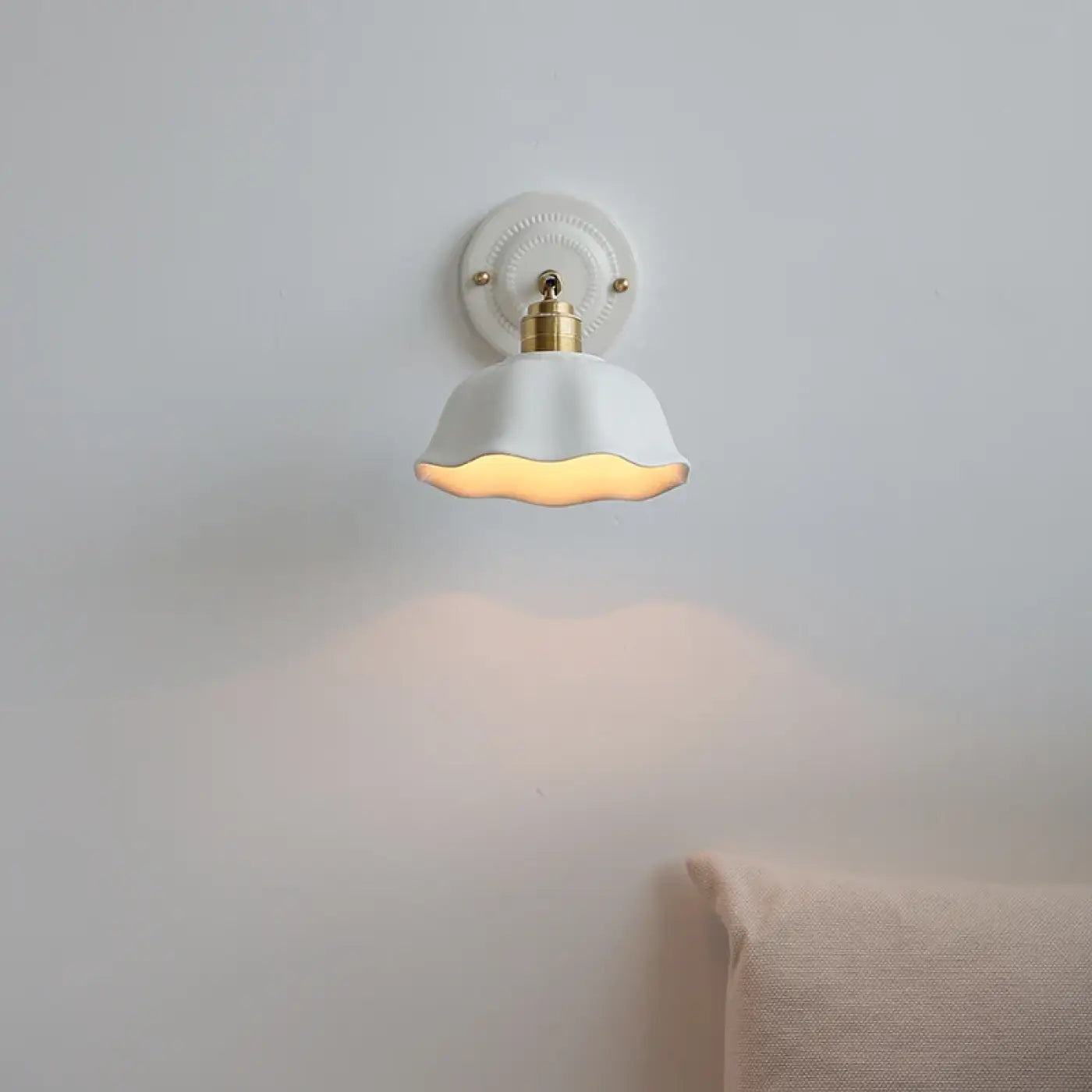 Applique murale LED en verre blanc style vintage IP65 — vue 2