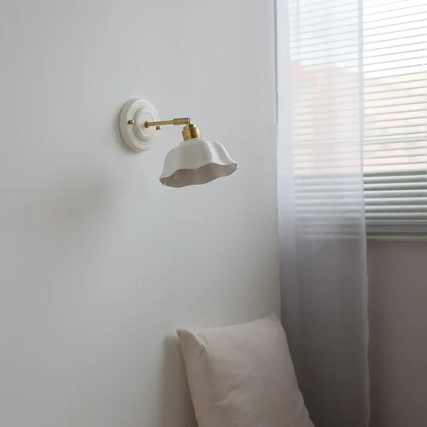Applique murale LED en verre blanc style vintage IP65 — vue 3