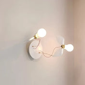 Applique murale LED en verre et métal doré minimaliste — vue 2