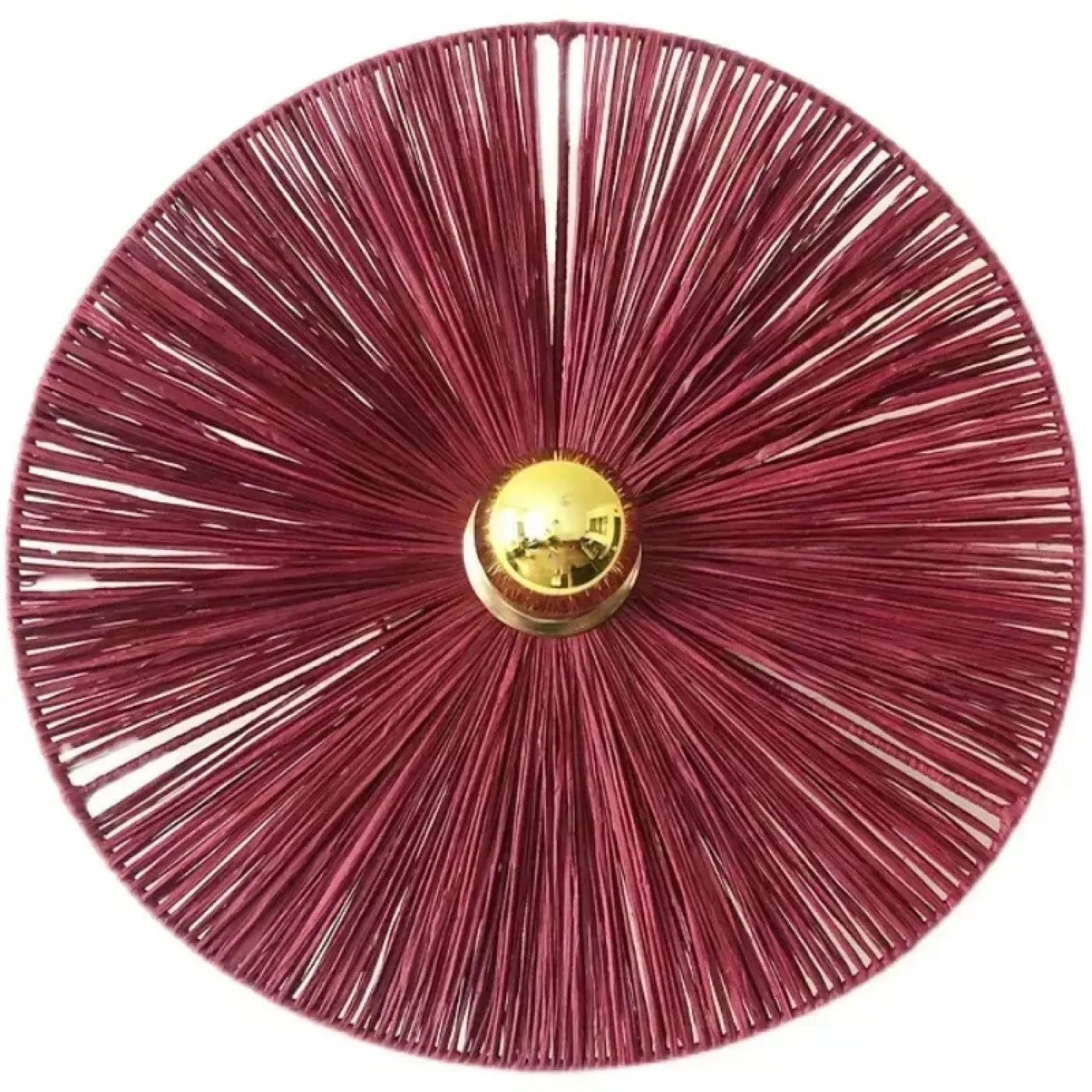 Applique murale LED fibre naturelle et métal vintage — vue 4