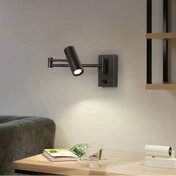 Applique murale LED fine en aluminium blanc ou noir — vue 2