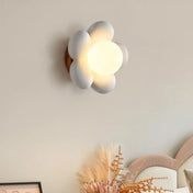 Applique murale LED fleur rose verre chambre enfant — vue 7