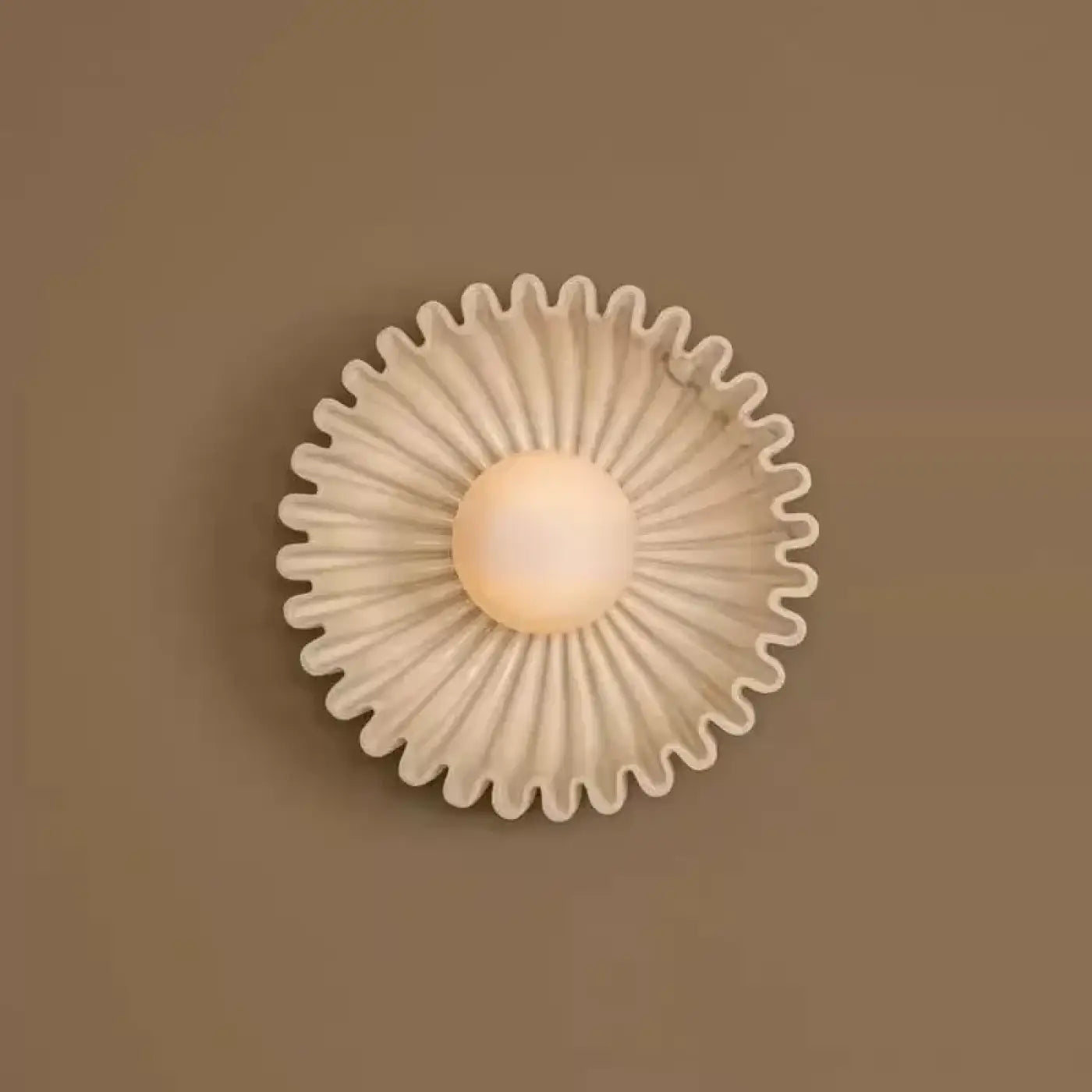 Applique murale LED florale en acrylique blanc et noir — vue 1