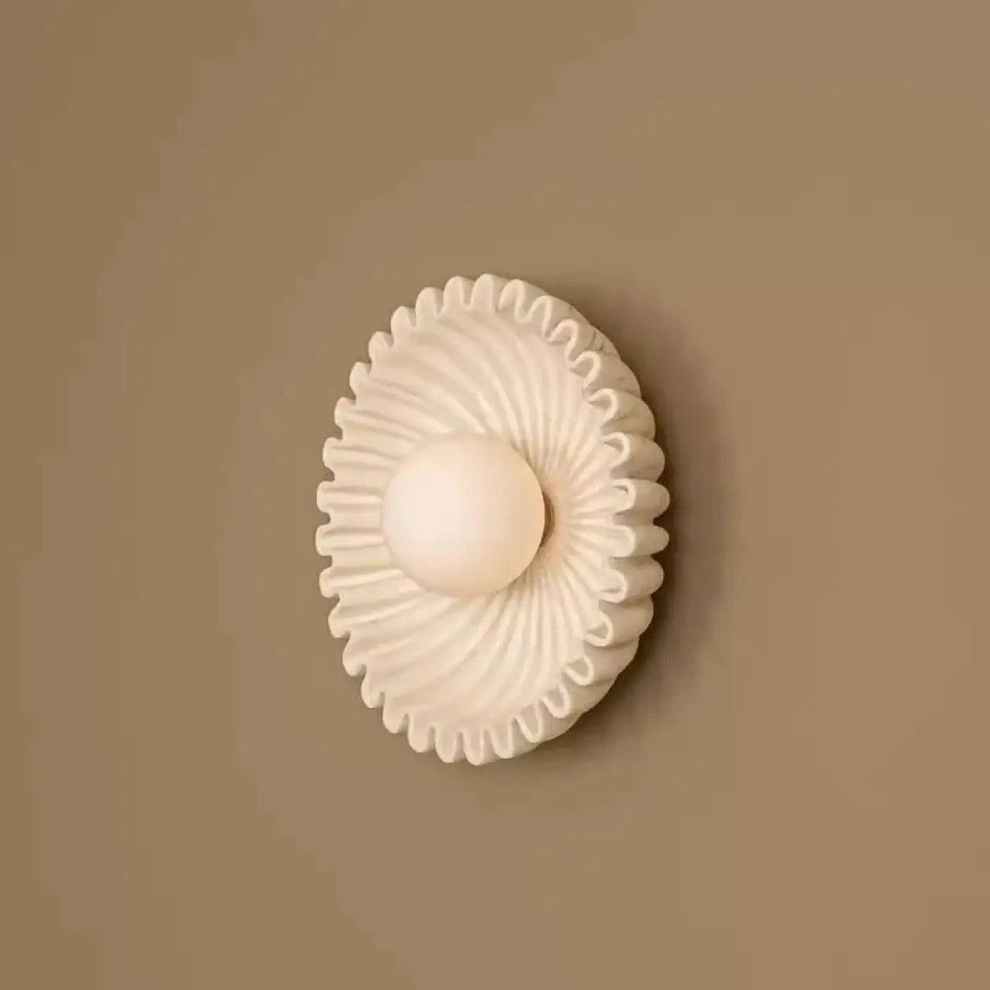 Applique murale LED florale en acrylique blanc et noir — vue 2