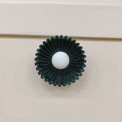 Applique murale LED florale en acrylique blanc et noir — vue 3