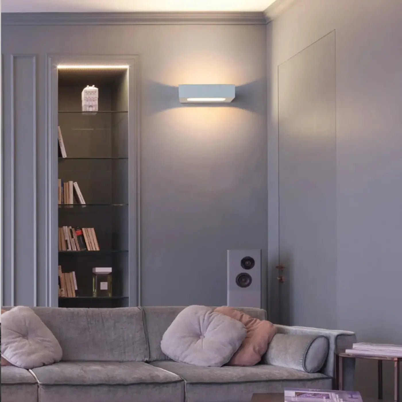 Applique murale LED géométrique compacte en aluminium — vue 1