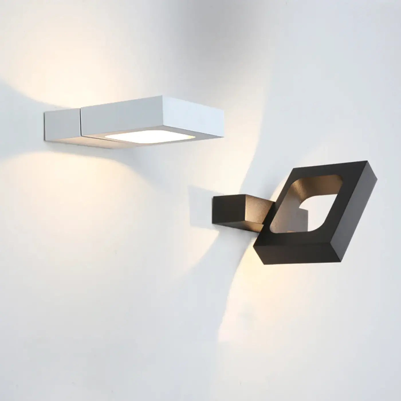Applique murale LED géométrique compacte en aluminium — vue 2