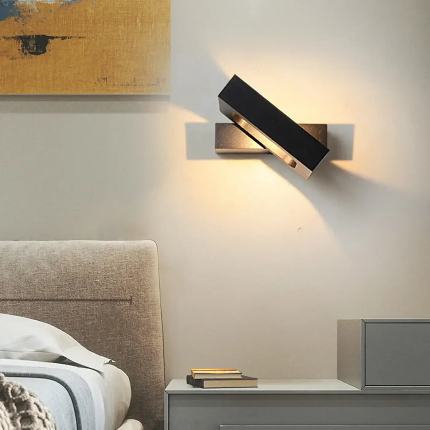 Applique murale LED géométrique compacte en aluminium — vue 7