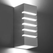 Applique murale LED géométrique en céramique et verre — vue 3