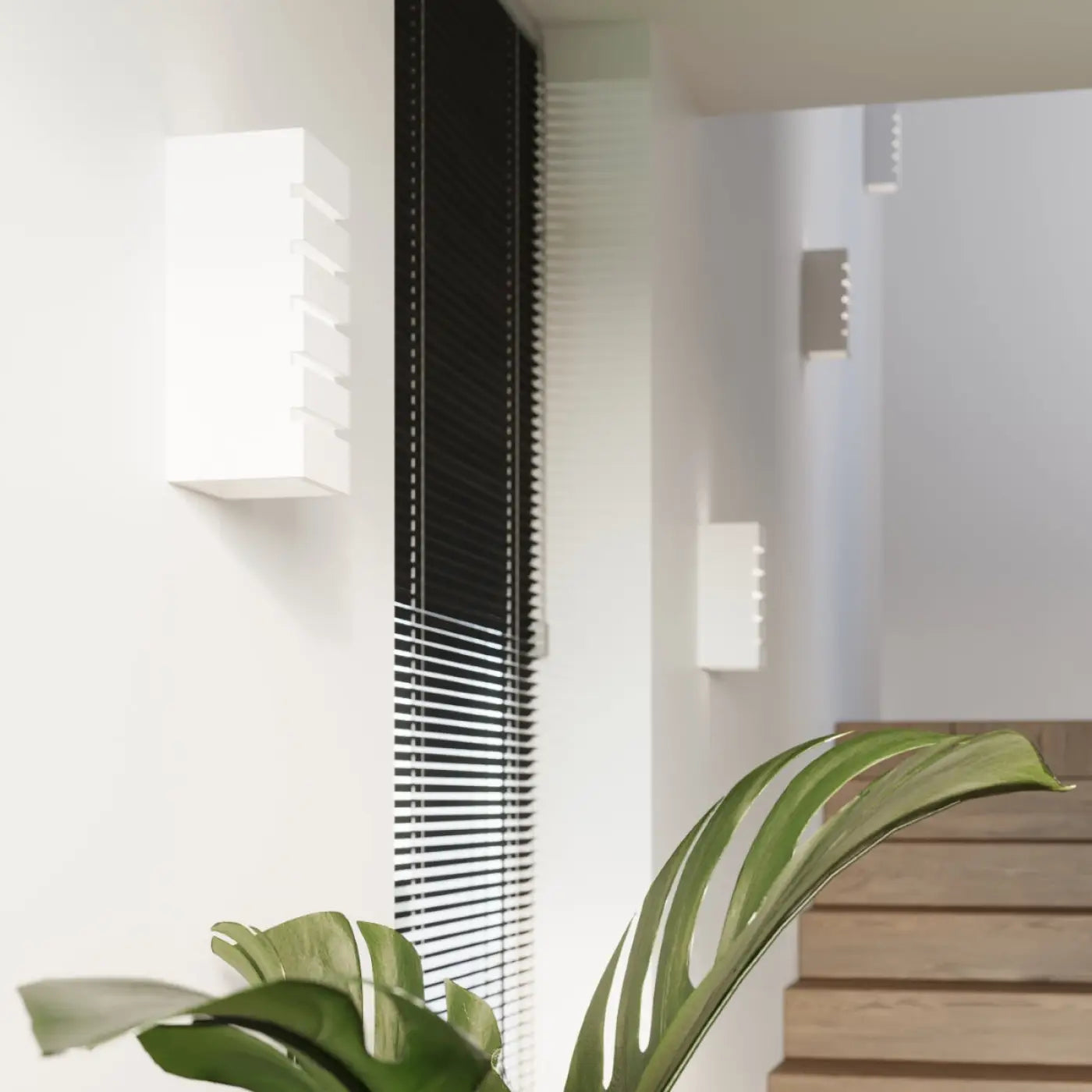 Applique murale LED géométrique en céramique et verre — vue 7