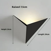 Applique murale LED géométrique en métal noir ou blanc — vue 7