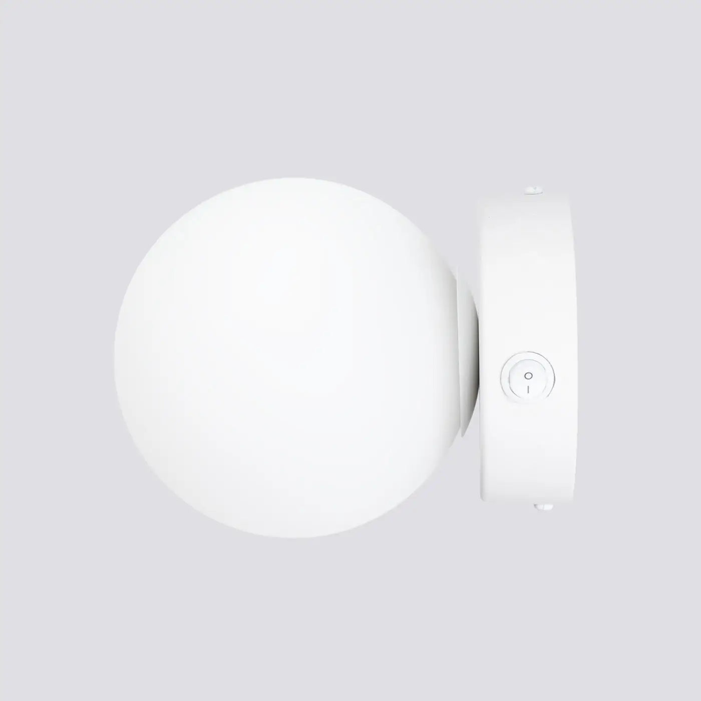 Applique murale LED globe en verre blanc design moderne — vue 5