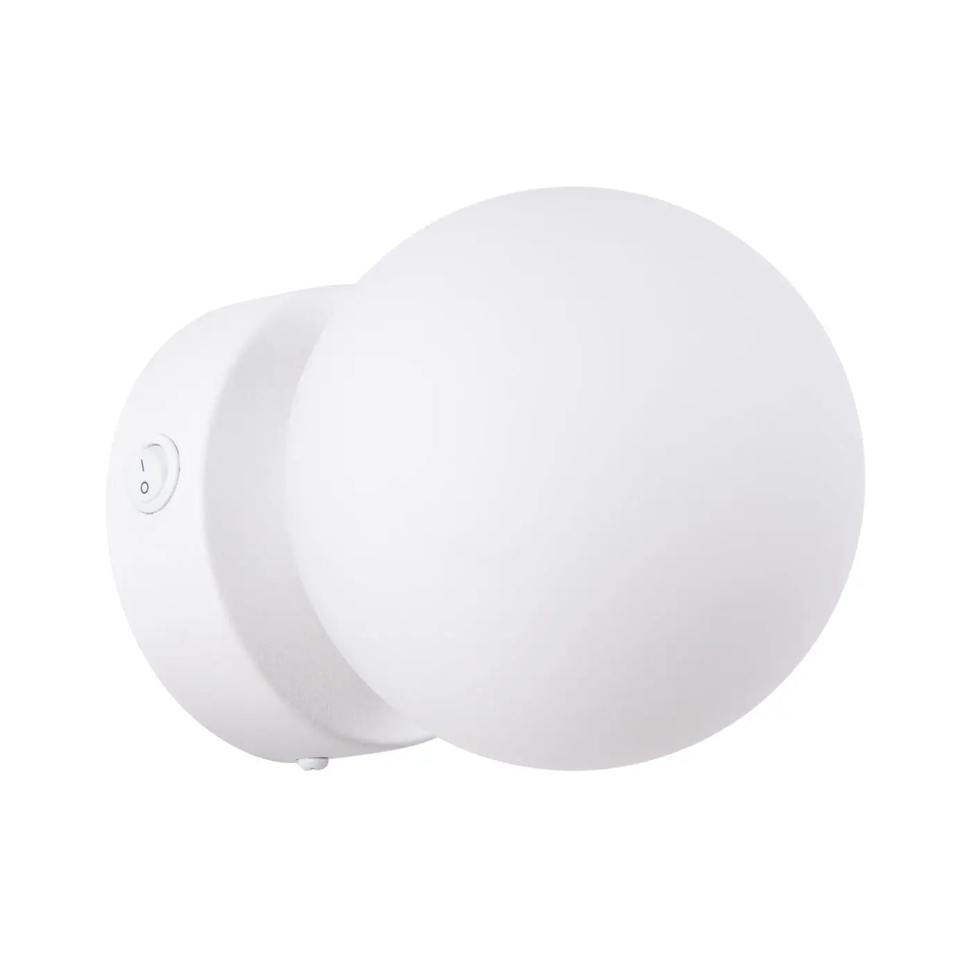 Applique murale LED globe en verre blanc design moderne — vue 6