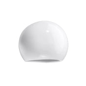 Applique murale LED globe en verre et céramique blanche — vue 3