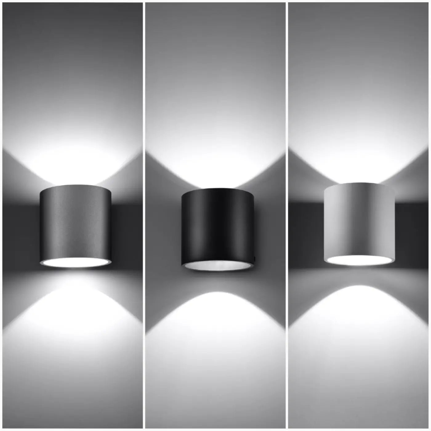 Applique murale LED grise G9 aluminium blanc froid 4000K — vue 3