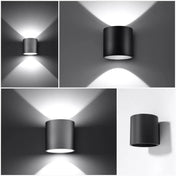 Applique murale LED grise G9 aluminium blanc froid 4000K — vue 4