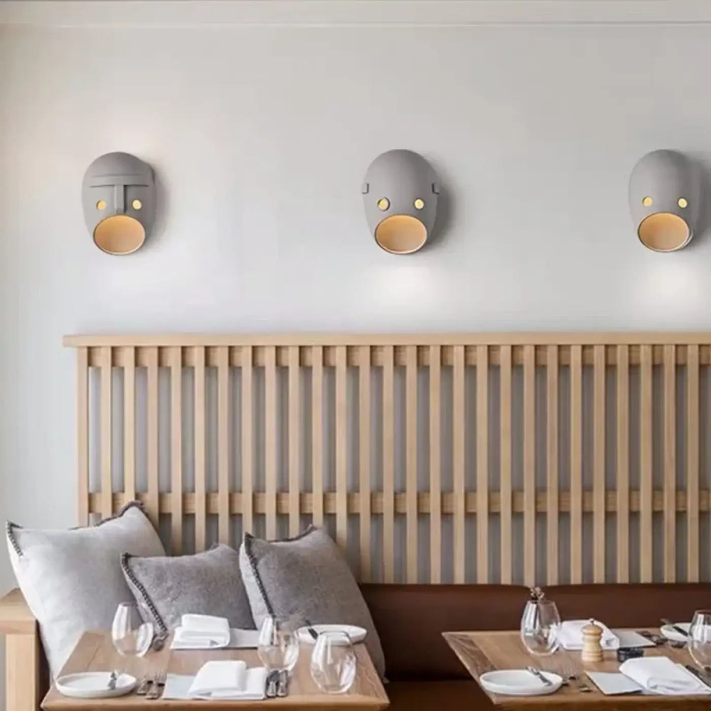 Applique murale LED grise IP65 en métal et acrylique — vue 2