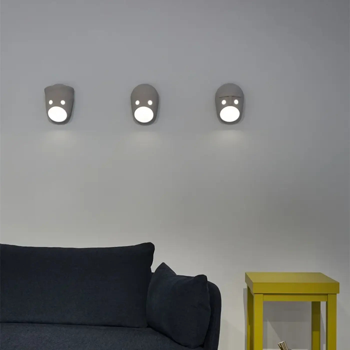 Applique murale LED grise IP65 en métal et acrylique — vue 3