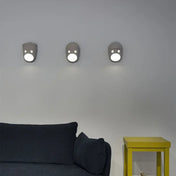 Applique murale LED grise IP65 en métal et acrylique — vue 3
