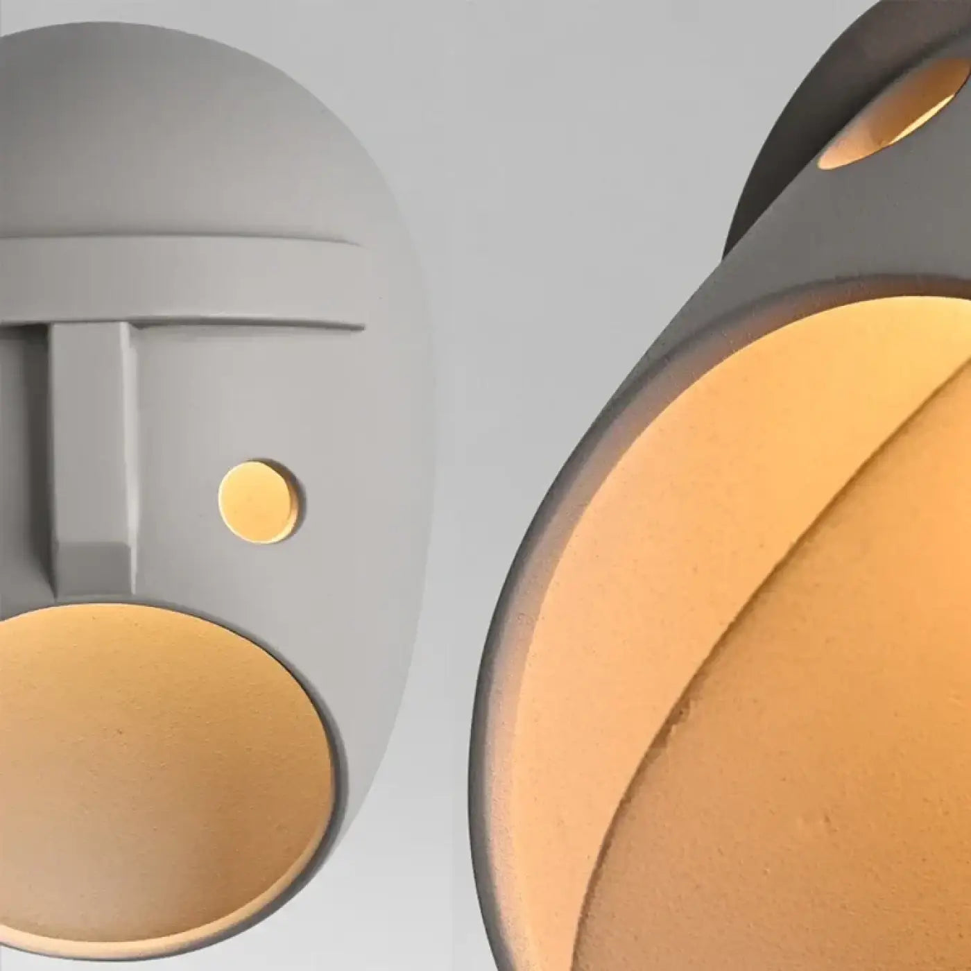 Applique murale LED grise IP65 en métal et acrylique — vue 5