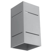Applique murale LED grise rectangulaire en aluminium G9 — vue 2