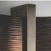 Applique murale LED industrielle bronze métal et acrylique — vue 1