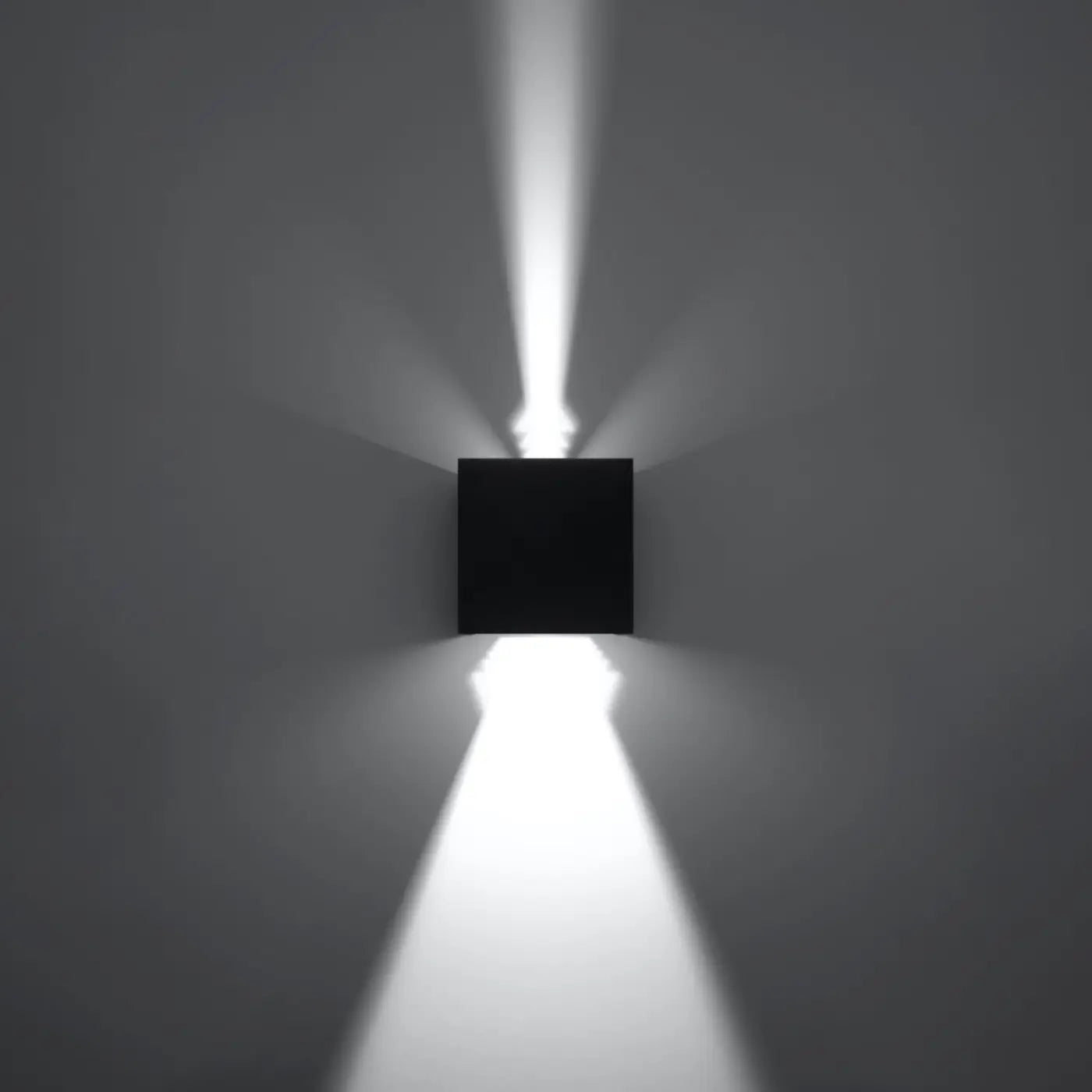 Applique murale LED intégrée aluminium noir IP54 — vue 4