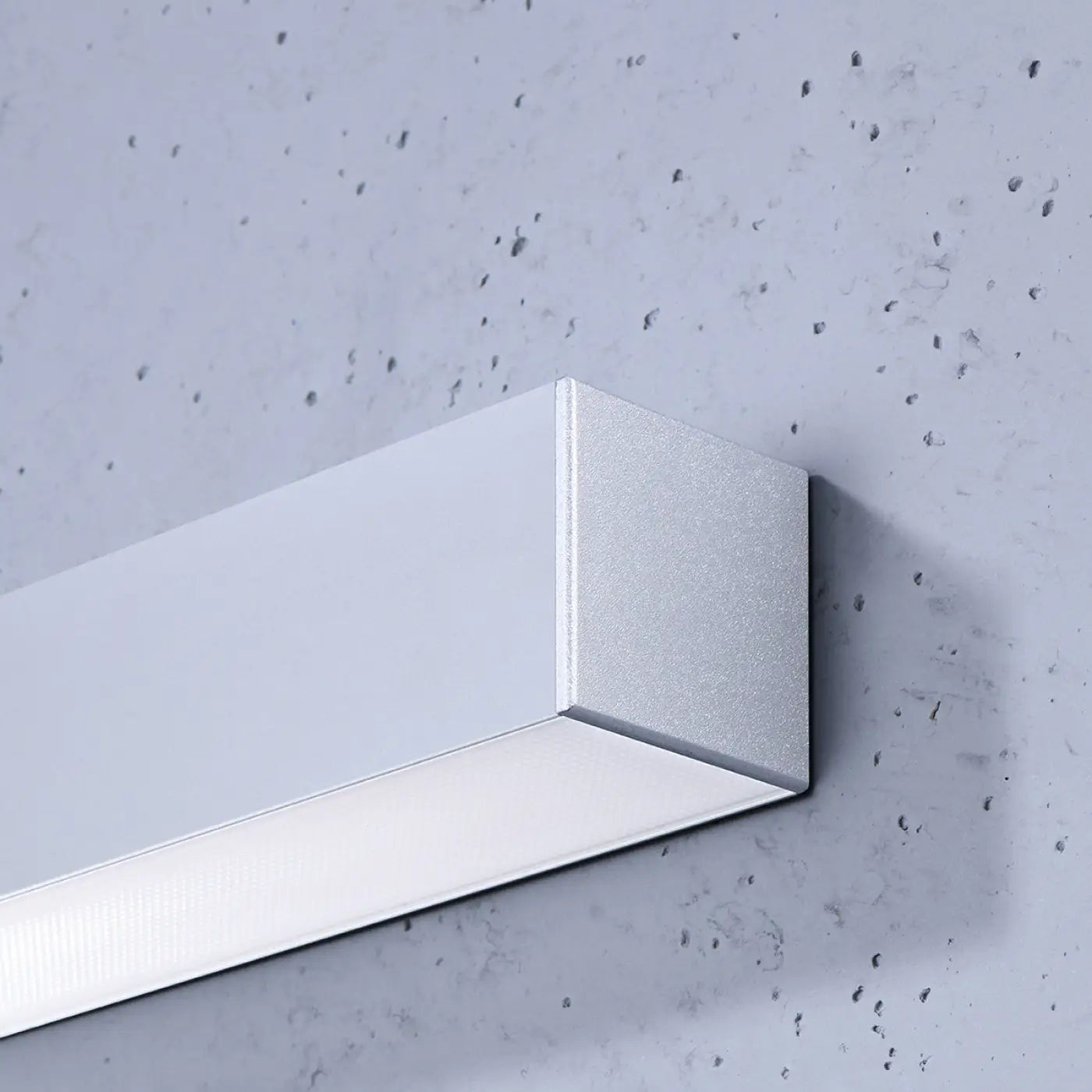 Applique murale LED linéaire gris béton minimaliste — vue 2