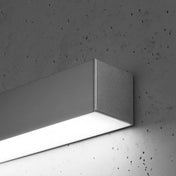 Applique murale LED linéaire gris béton minimaliste — vue 3