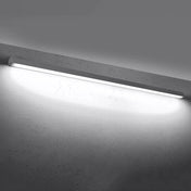 Applique murale LED linéaire gris béton minimaliste — vue 4