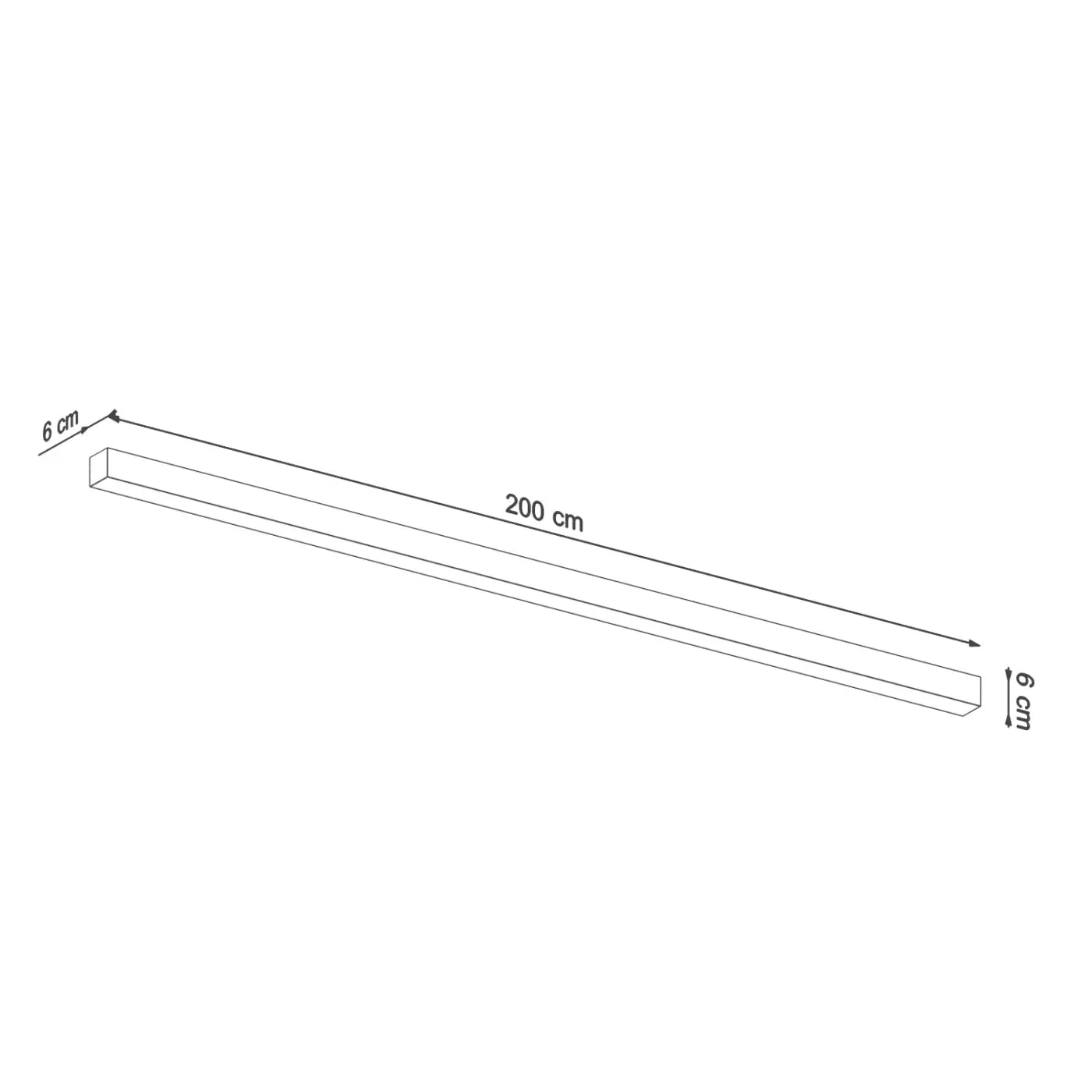 Applique murale LED linéaire gris béton minimaliste — vue 7