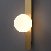 Applique murale LED linéaire noir et doré — vue 4