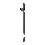 Applique murale LED linéaire noir et doré — vue 5
