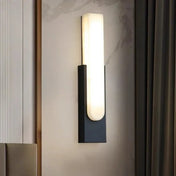 Applique murale LED linéaire noire blanche ou dorée — vue 1