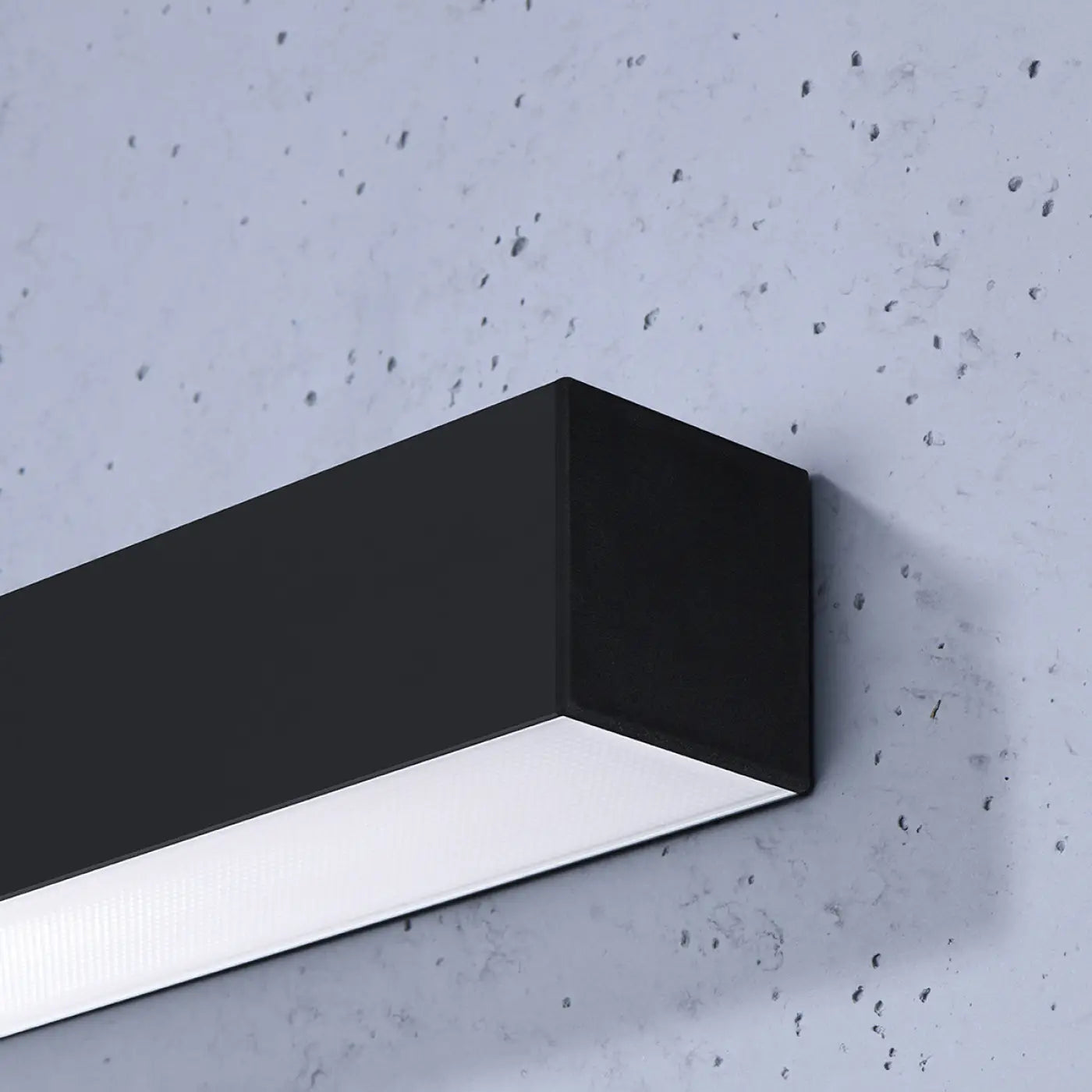 Applique murale LED linéaire noire en aluminium — vue 3