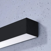 Applique murale LED linéaire noire en aluminium — vue 3