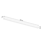 Applique murale LED linéaire noire en aluminium — vue 6
