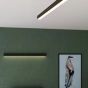 Applique murale LED linéaire noire en aluminium — vue 9