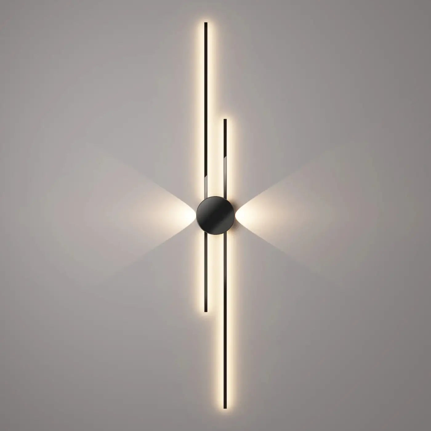 Applique murale LED linéaire noire et blanche — vue 5