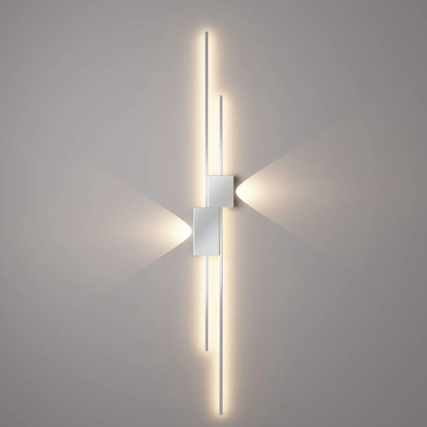 Applique murale LED linéaire noire et blanche — vue 8