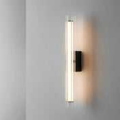 Applique murale LED linéaire noire moderne trois tailles — vue 2