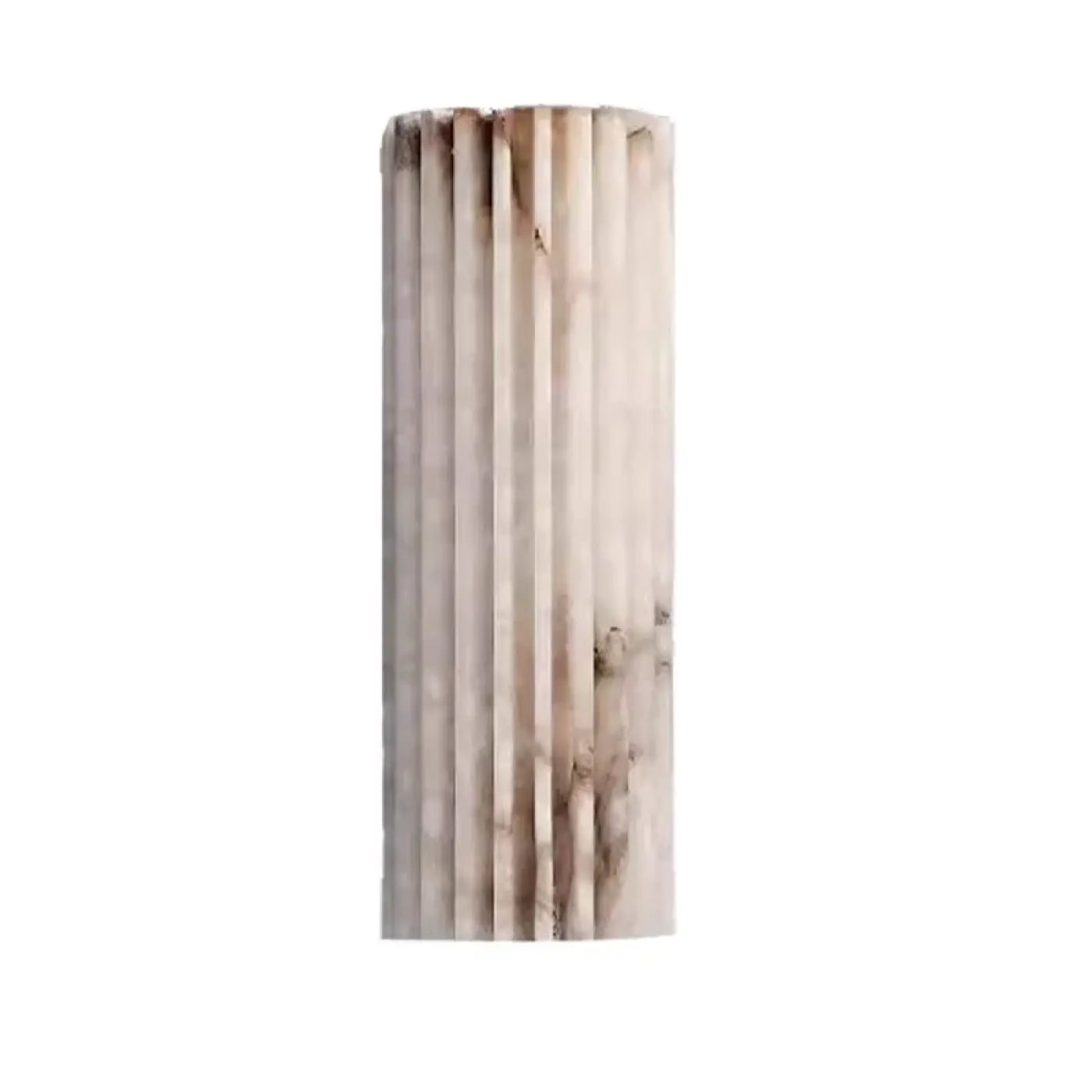 Applique murale LED longiligne blanche en pierre et métal — vue 3