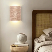 Applique murale LED marbre beige et métal vintage 10 W — vue 3