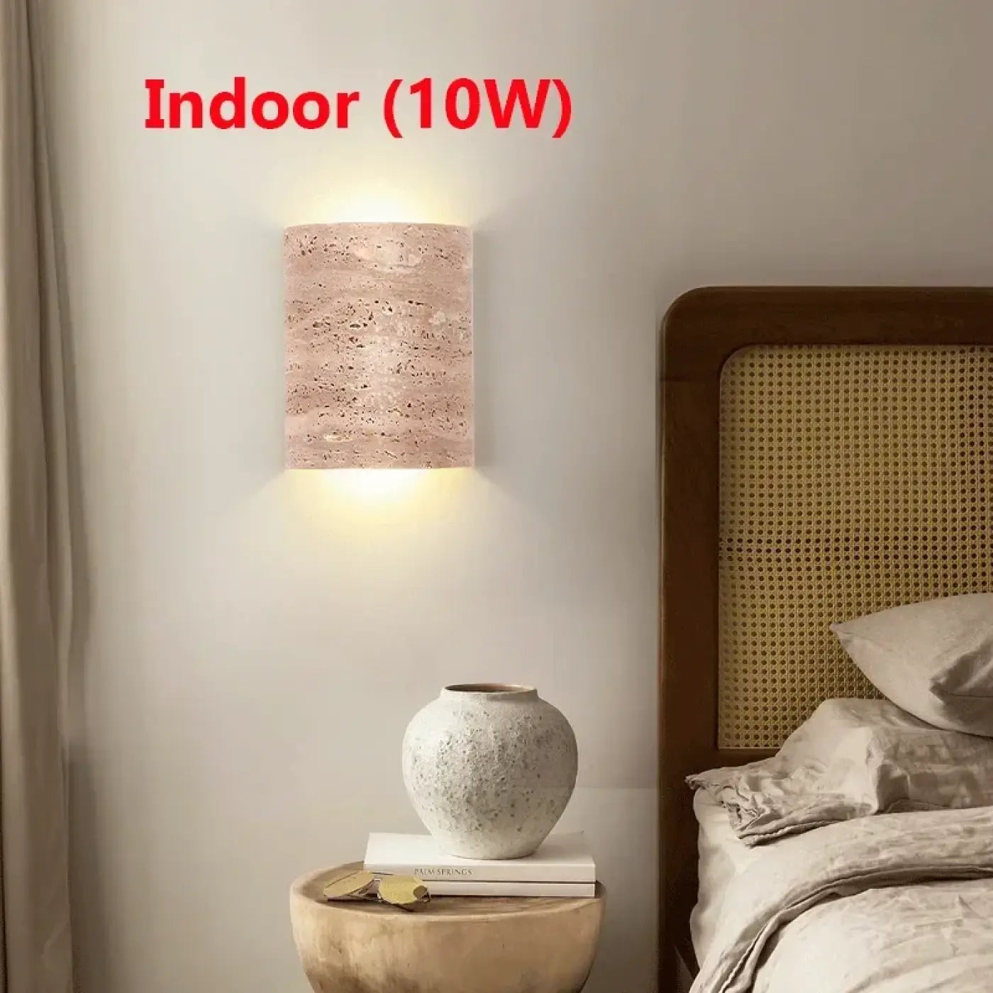 Applique murale LED marbre beige et métal vintage 10 W — vue 4