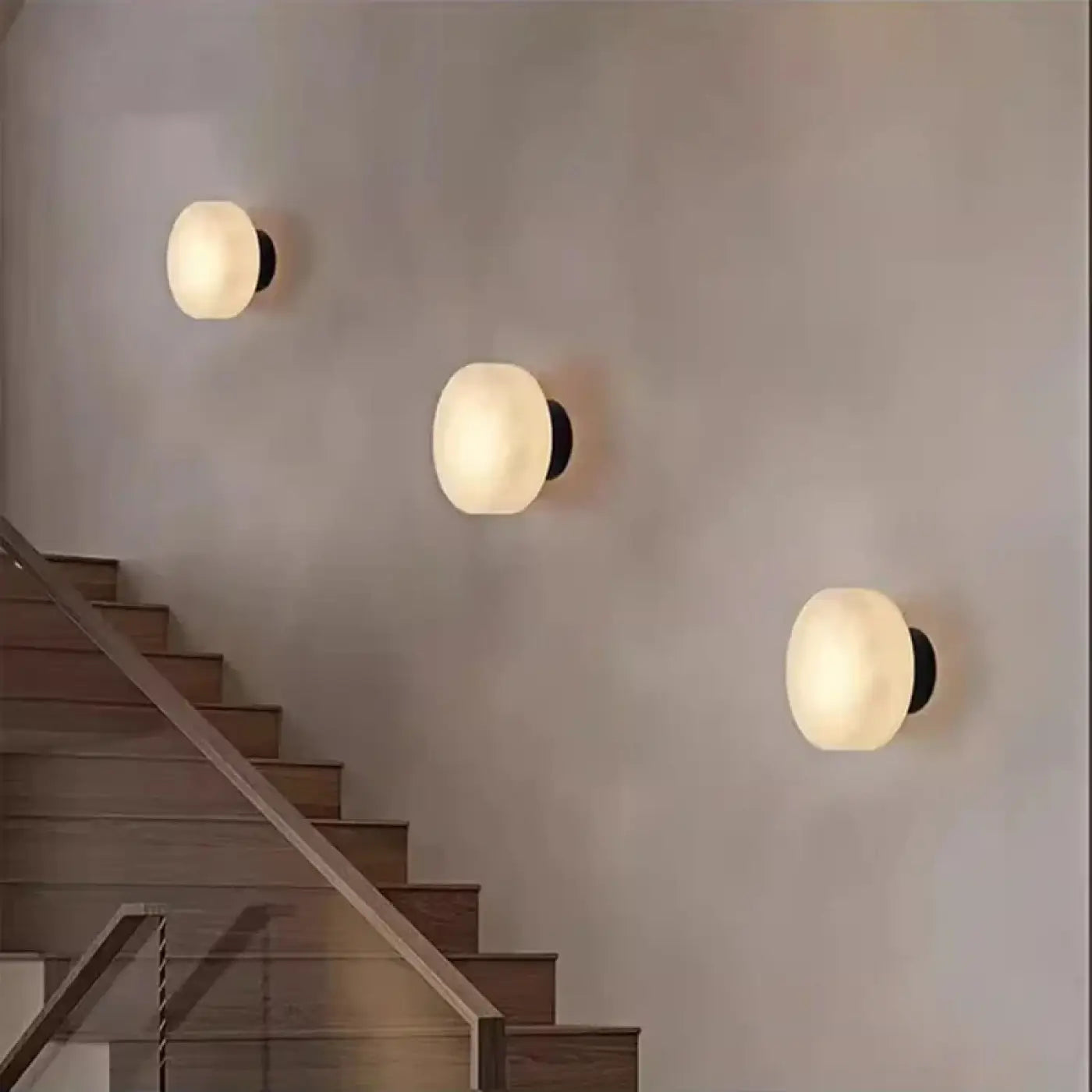 Applique murale LED marbre et métal à intensité variable — vue 2