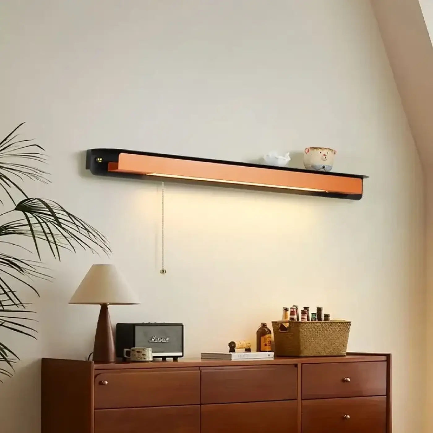 Applique murale LED marron horizontale pour tête de lit — vue 4
