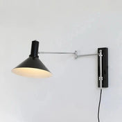 Applique murale LED métal abat-jour conique industriel — vue 2