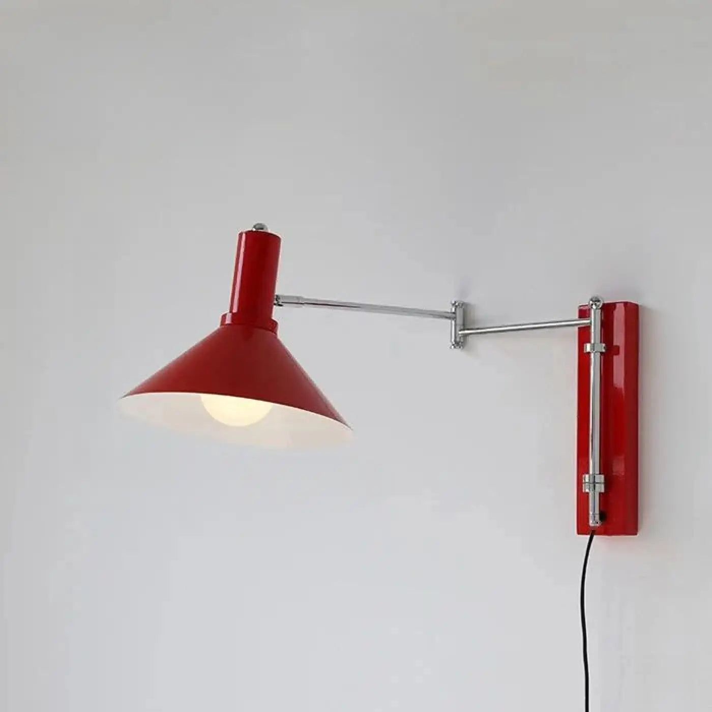 Applique murale LED métal abat-jour conique industriel — vue 3