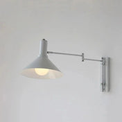 Applique murale LED métal abat-jour conique industriel — vue 4